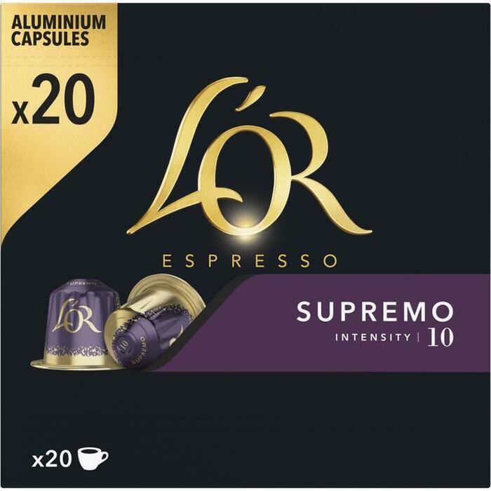 L'OR Espresso Supremo Koffiecups Voordeelpak 20 Stuks (104g)