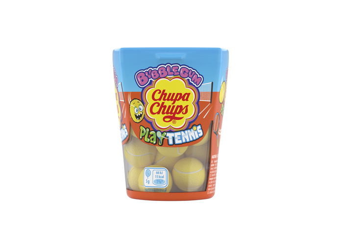 Chupa Chups Bubblegum Play Tennis Ananassmaak 90g (18 × 5g)
