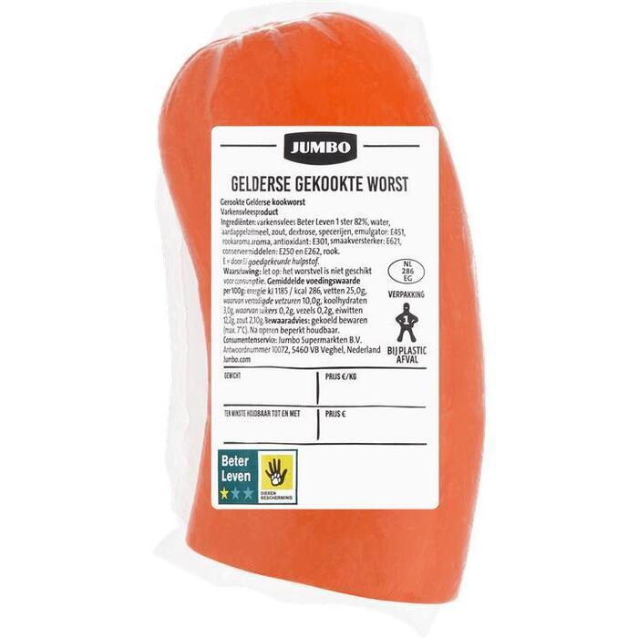 Jumbo Verse Vleeswaren Gekookte Gelderse Worst ca. 250 g (400g)