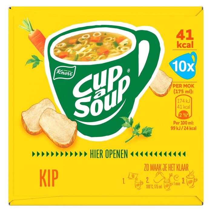 Unox Cup-a-soup kip (Doos, 120g)