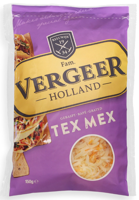Vergeer Tex mex geraspte kaas (150g)