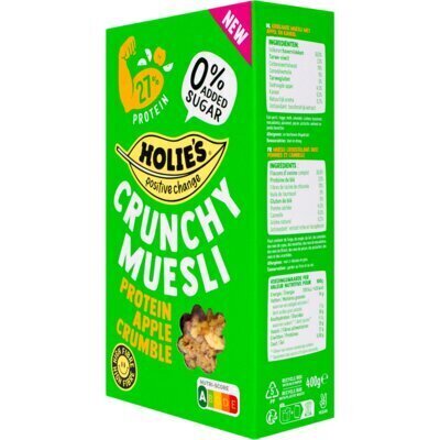 Holie's Crunchy Muesli Protein Apple Crumble 400 g (400g)