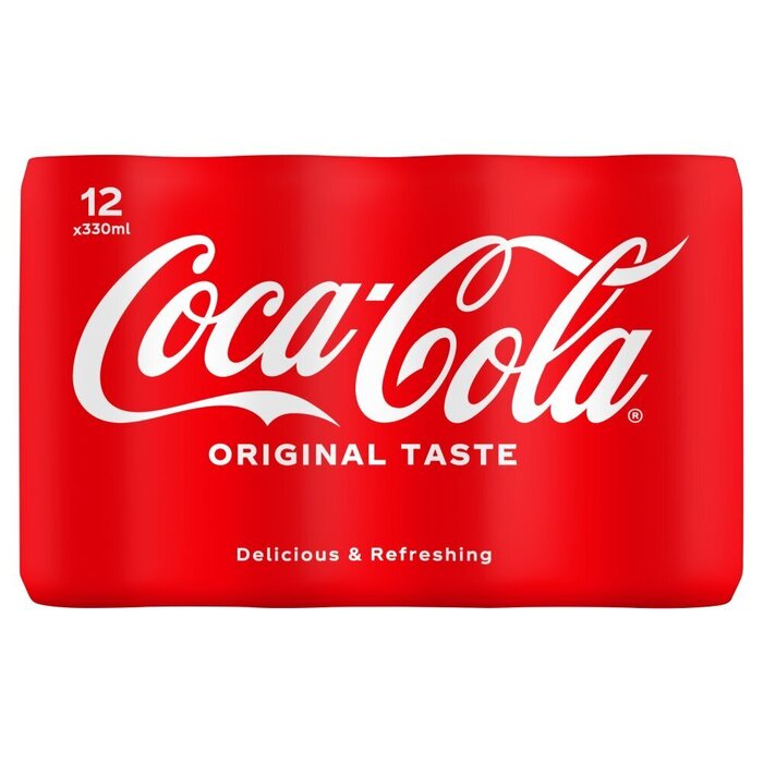 Coca-Cola Original Taste 12 x 330 ml (blik, 33cl)