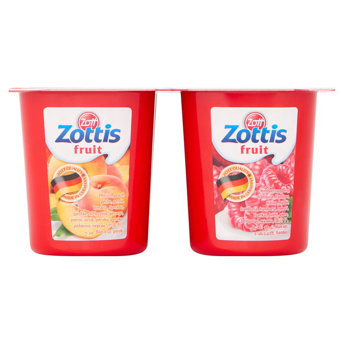 Zottis Fruit Perzik Framboos (bak, 4 × 115g)