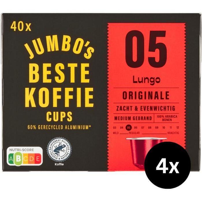 Jumbo's Lungo Originale Koffiecups - 4 x 40 Stuks