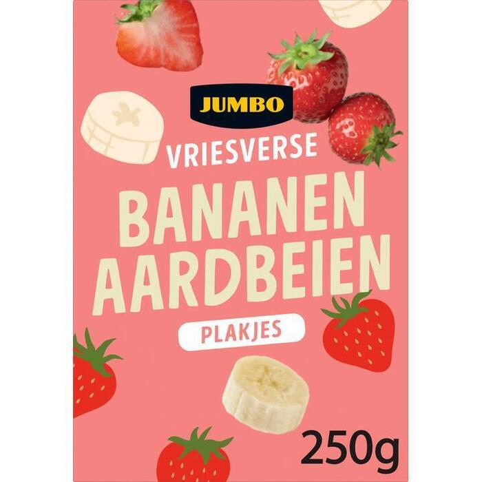 Jumbo Vriesverse Bananen & Aardbeien Plakjes 250 g (250g)