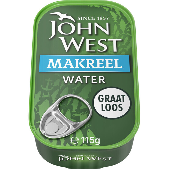 Makreelfilet in water (115g)