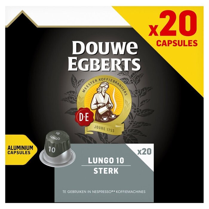 DOUWE EGBERTS KOFFIE CAPSULES LUNGO EXTRA INTENS UTZ 104G 20ST BOX (104g)