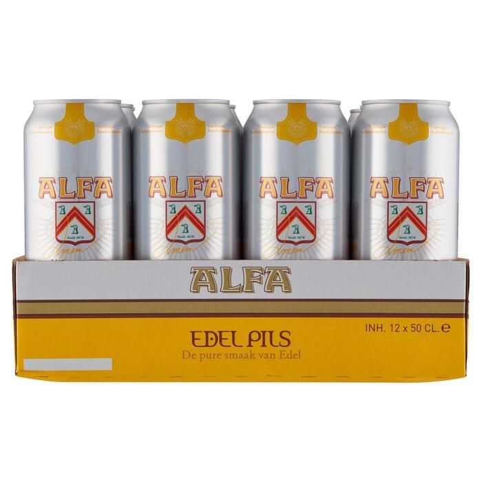 Alfa Edel Pils Blikken 12 x 50 cl (Set, 6L)