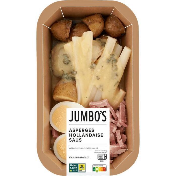 Jumbo's Verse Mlaaltijd Asperges Hollandaise Saus met Achterham, Krieltjes en Ei 450 g (450g)