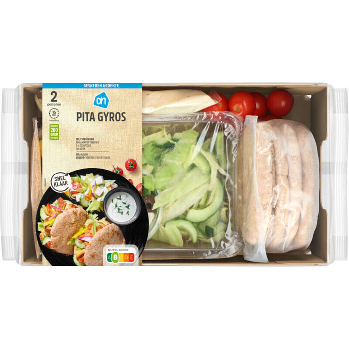 AH Gesneden verspakket Griekse pita gyros (790g)