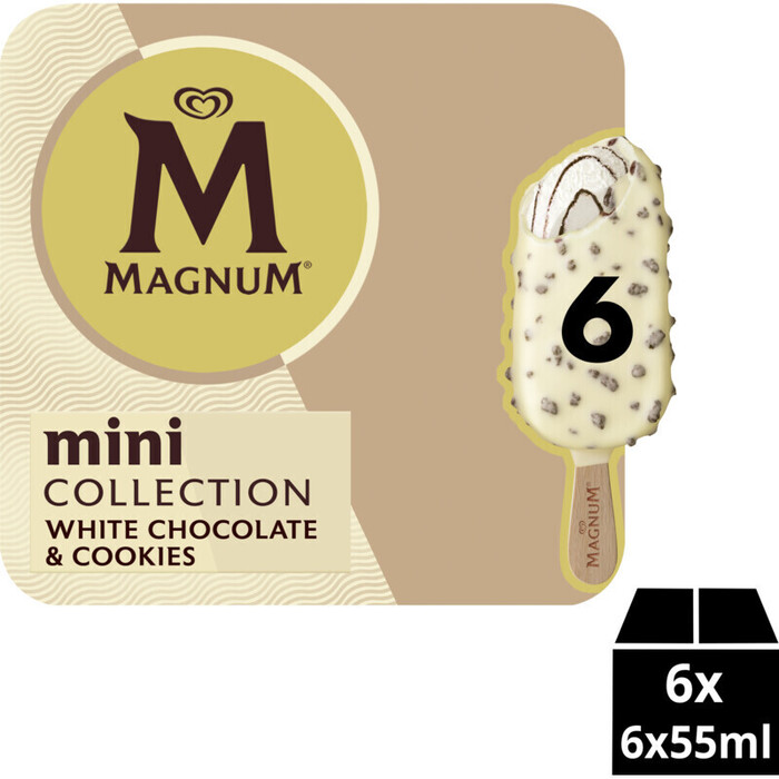 Magnum IJs mini white chocolate & cookies (33cl)
