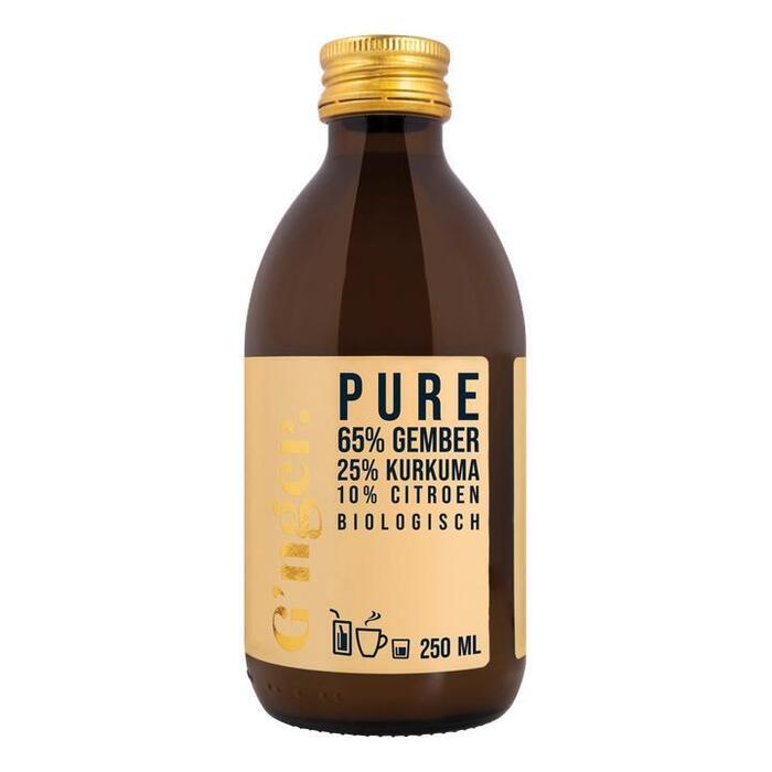 G'nger Pure 65% gember + 25% kurkuma + 20% citroen 250ml