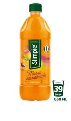 Slimpie Mango Passievrucht Smaak Sirop 650 ml (0.65L)