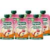 6 x Organix Knijpfruit Haver, Appel, Banaan, Aardbei, Bosbes 12mnd (100g)