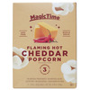 Magic Time Flaming Hot Cheddar Popcorn 3 x 80g (3 × 80g)