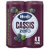 Hero Cassis Zero blikje 250 ml (4 × 250ml)