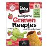 De Kleine Keuken Biologische Granen Reepjes Gevuld met Aardbei & Appel 18+ Maanden 6 Stuks 132g (132g)