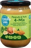 4 Mix, gemengde notenpasta met pinda's TerraSana 500g (500g)