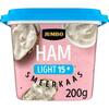 Jumbo Smeerkaas met Ham Light 15+ 200g (200g)