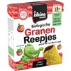 De Kleine Keuken Biologische Granen Reepjes Gevuld met Aardbei & Appel 18+ Maanden 6 Stuks 132g (132g)