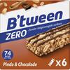 HERO B'tween Mueslireep Zero Pinda Chocolade 6 x 20g (6 × 20g)